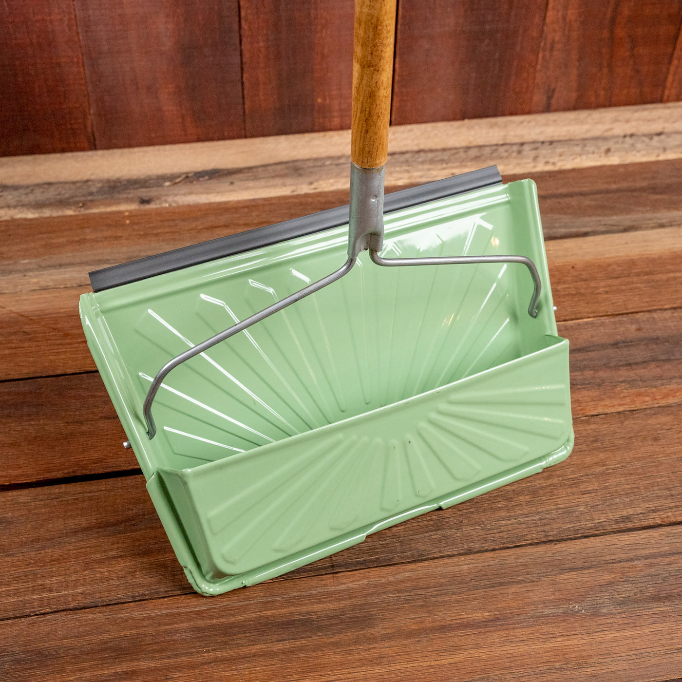 Dust Pan with Wooden Handle