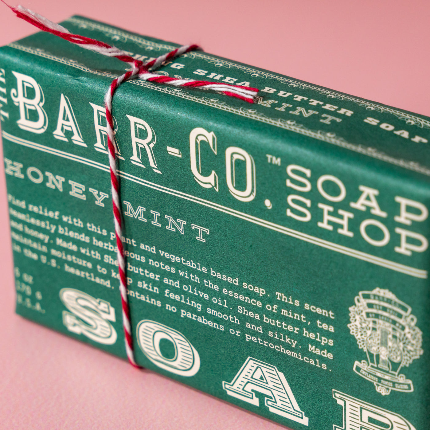 Barr-Co. Honey Mint Triple Milled Bar Soap