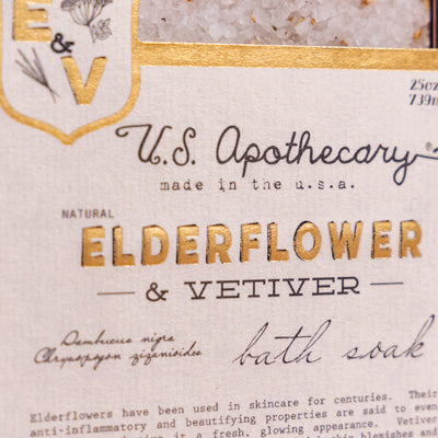 US Apothecary Elderflower + Vetiver Bath Soak