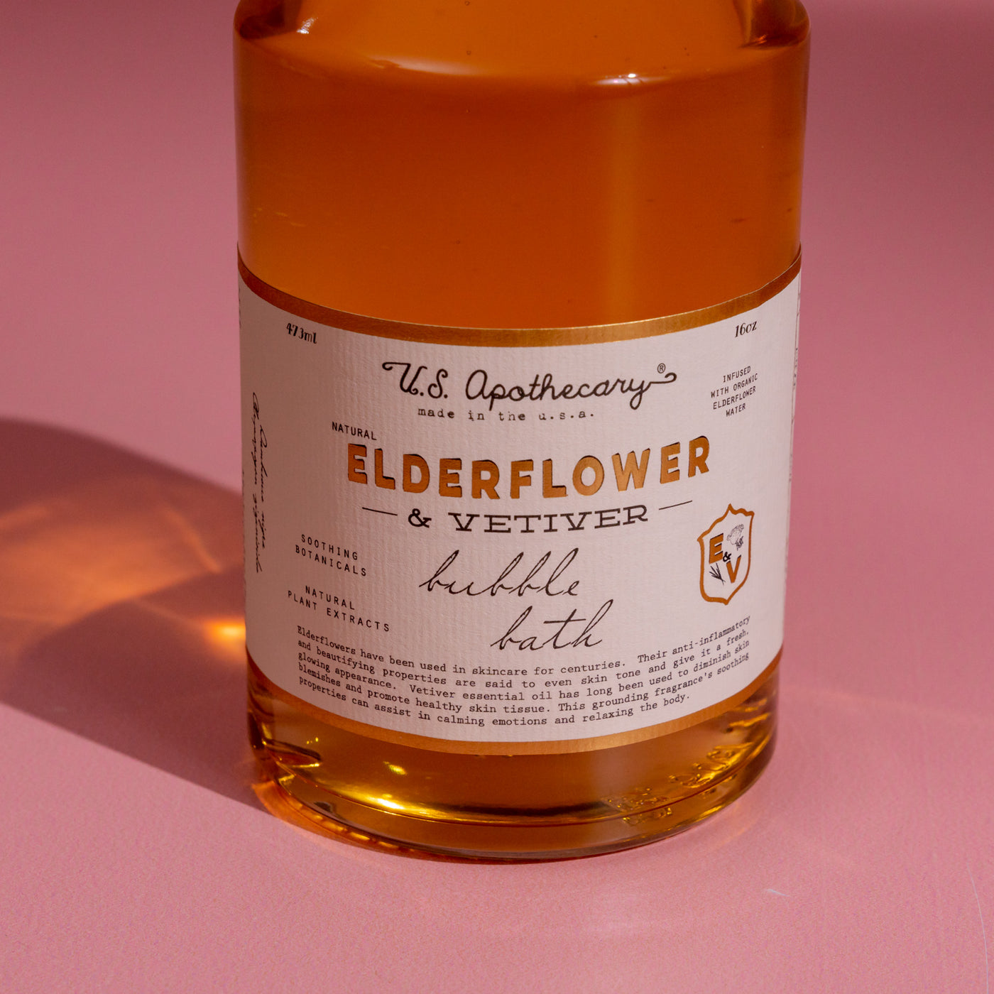 US Apothecary Elderflower + Vetiver Bath Elixir