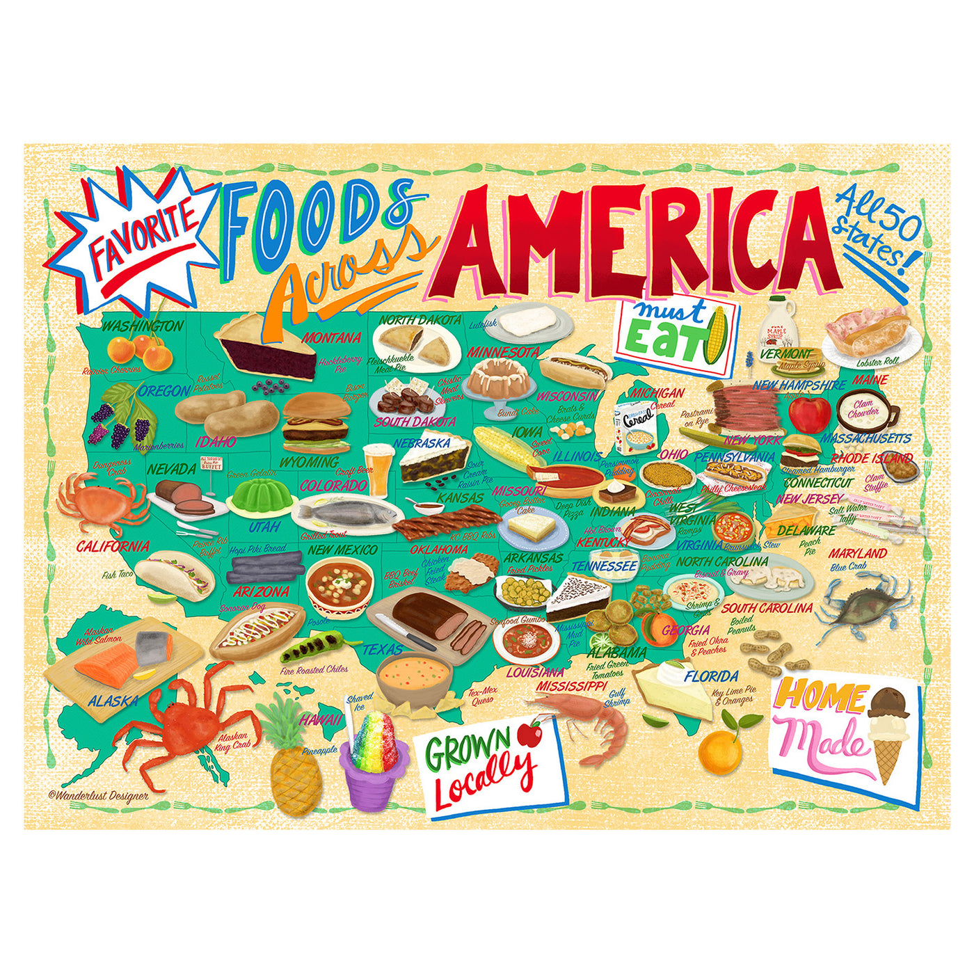True South Foods Across America Puzzle