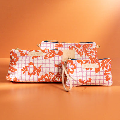 Anthro Orange + Lilac Betty Jen Bag