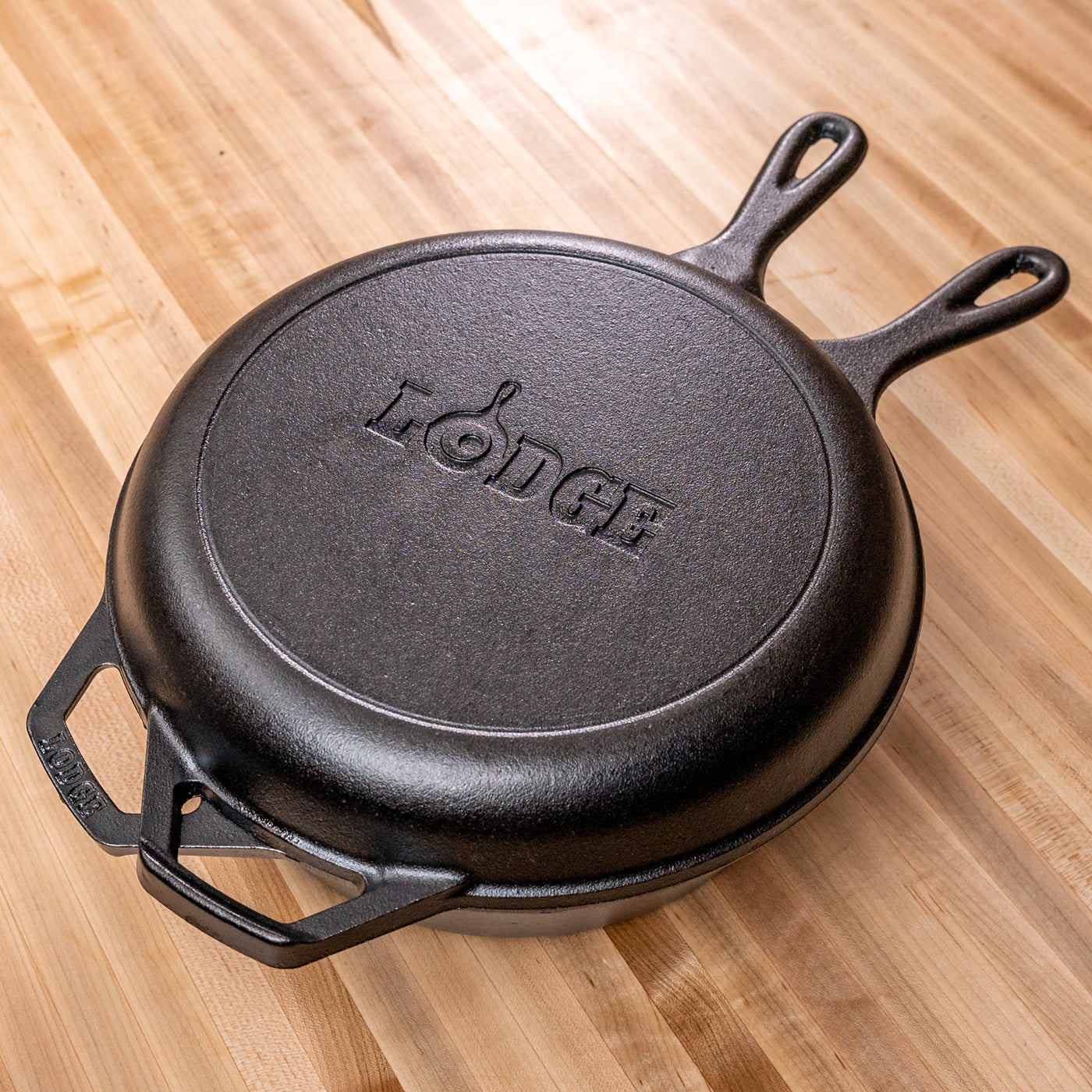 Lodge LCC3 10.5 Cast Iron Combo Cooker Lid / Pan / Skillet ONLY