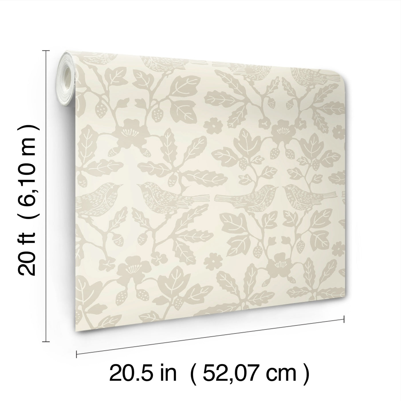 Sparrow & Oak Premium Peel + Stick Wallpaper Roll