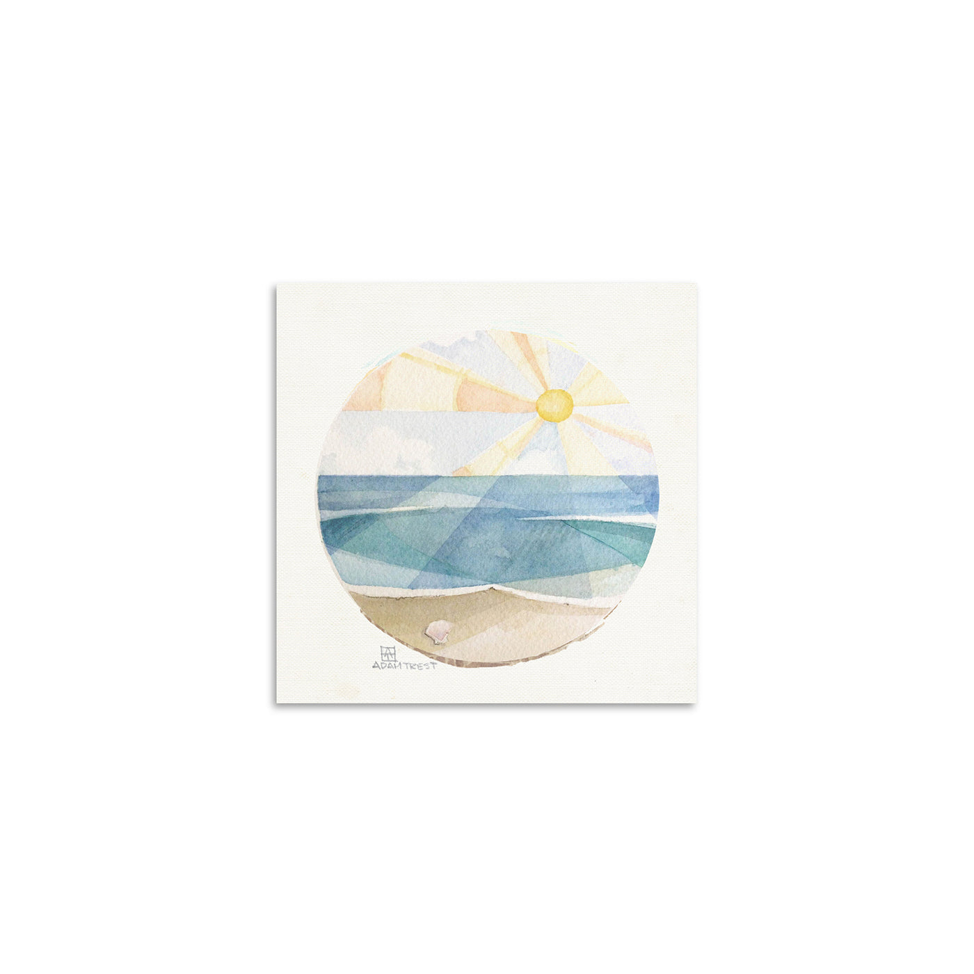 Adam Trest Tiny Art | Beach Sun Print