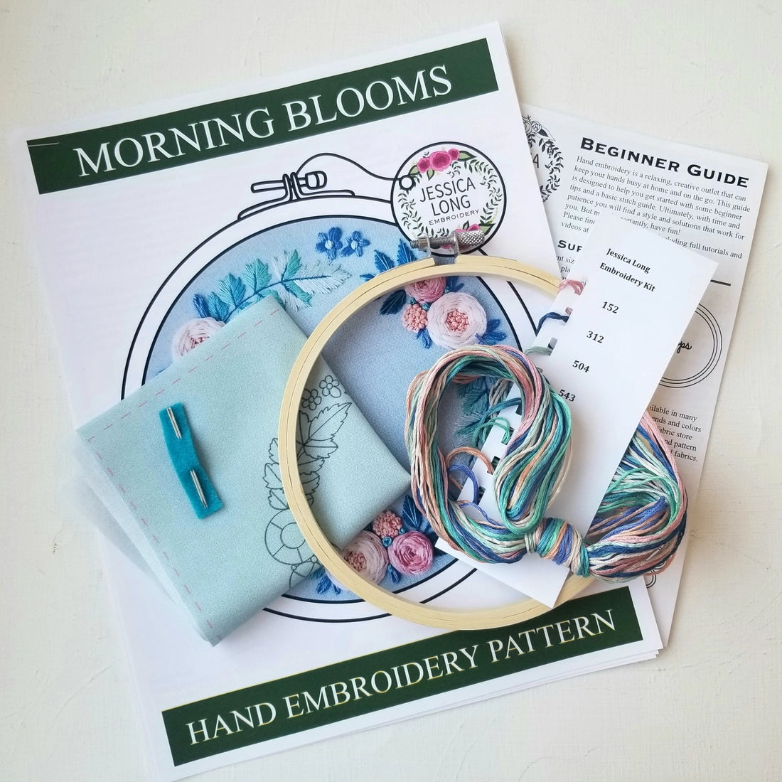 Morning Blooms Beginner Embroidery Kit