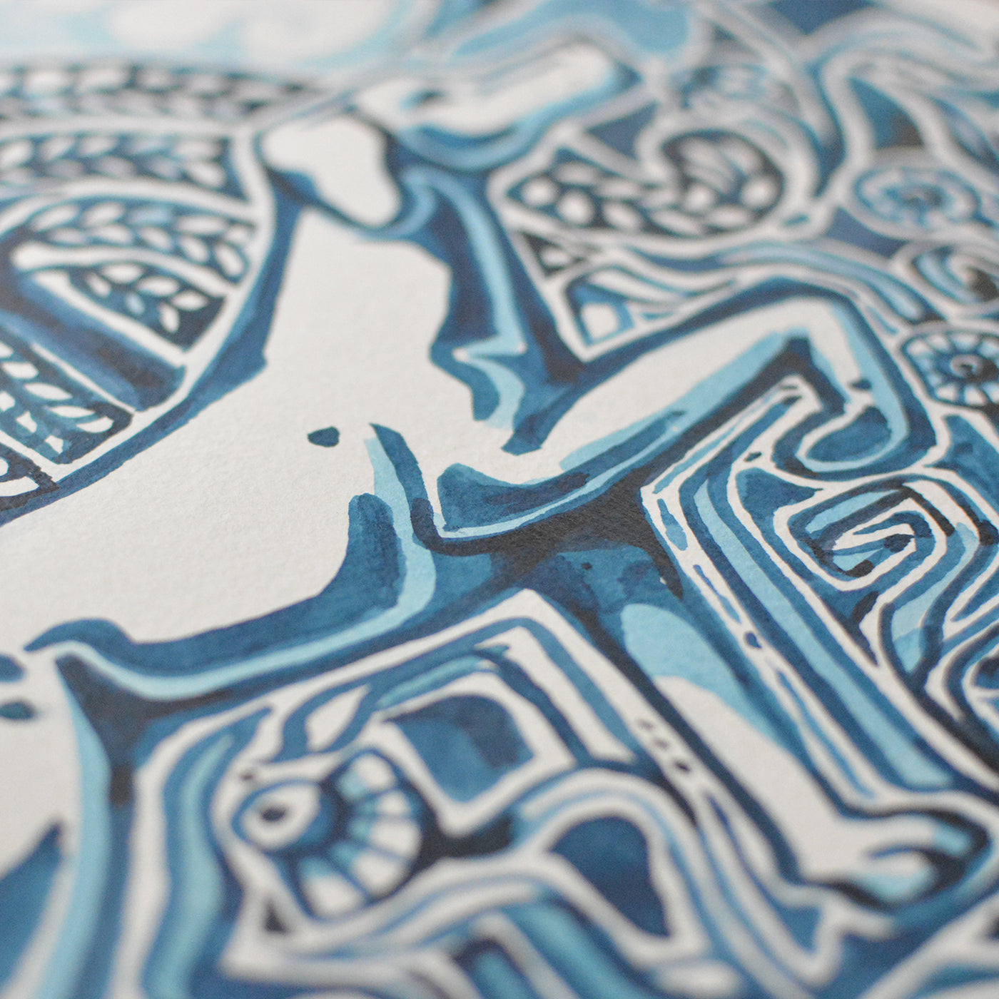 Adam Trest Blue Willow | Bird Dog Print