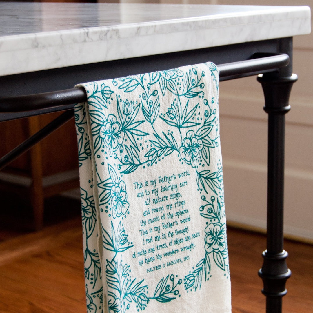 This is My Father's World Hymn Tea Towel