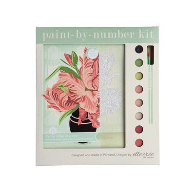 Parrot Tulips in Vase Paint-by-Number Kit